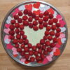 Creamy Raspberry Heart 01 This Picture Shows The Creamy Raspberry Heart Cake 01 From The Very Top