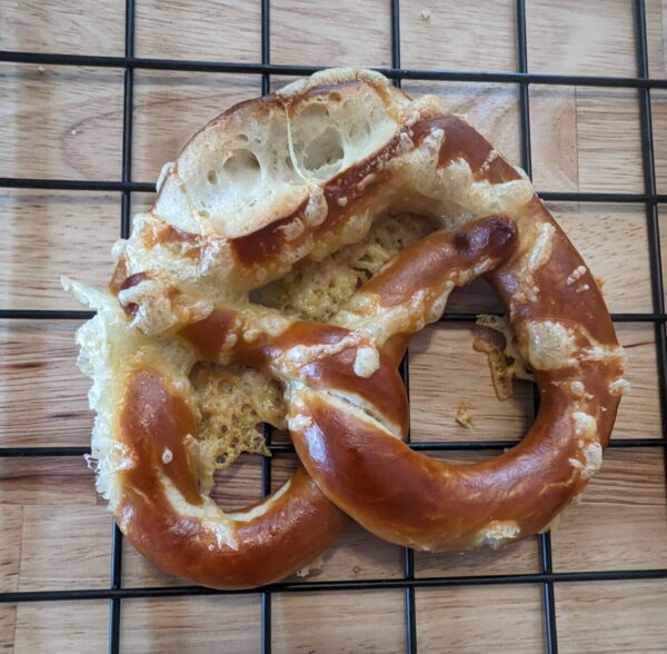Hand-Twisted Bavarian Bretzel Cheese With Melted Emmental Cheese—Fresh, Golden, And Absolutely Irresistible