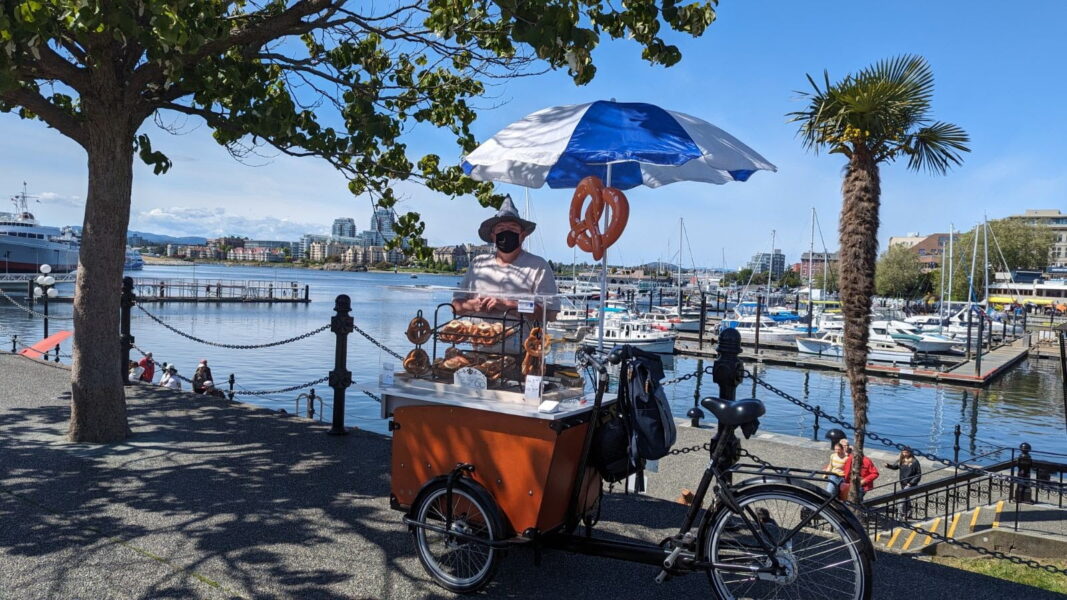 Bretzel Traditional German Treats Are On The Road With Their Bretzel Cart To Participate In The City Of Victorias Bicycle Vending Program, Events And Markets