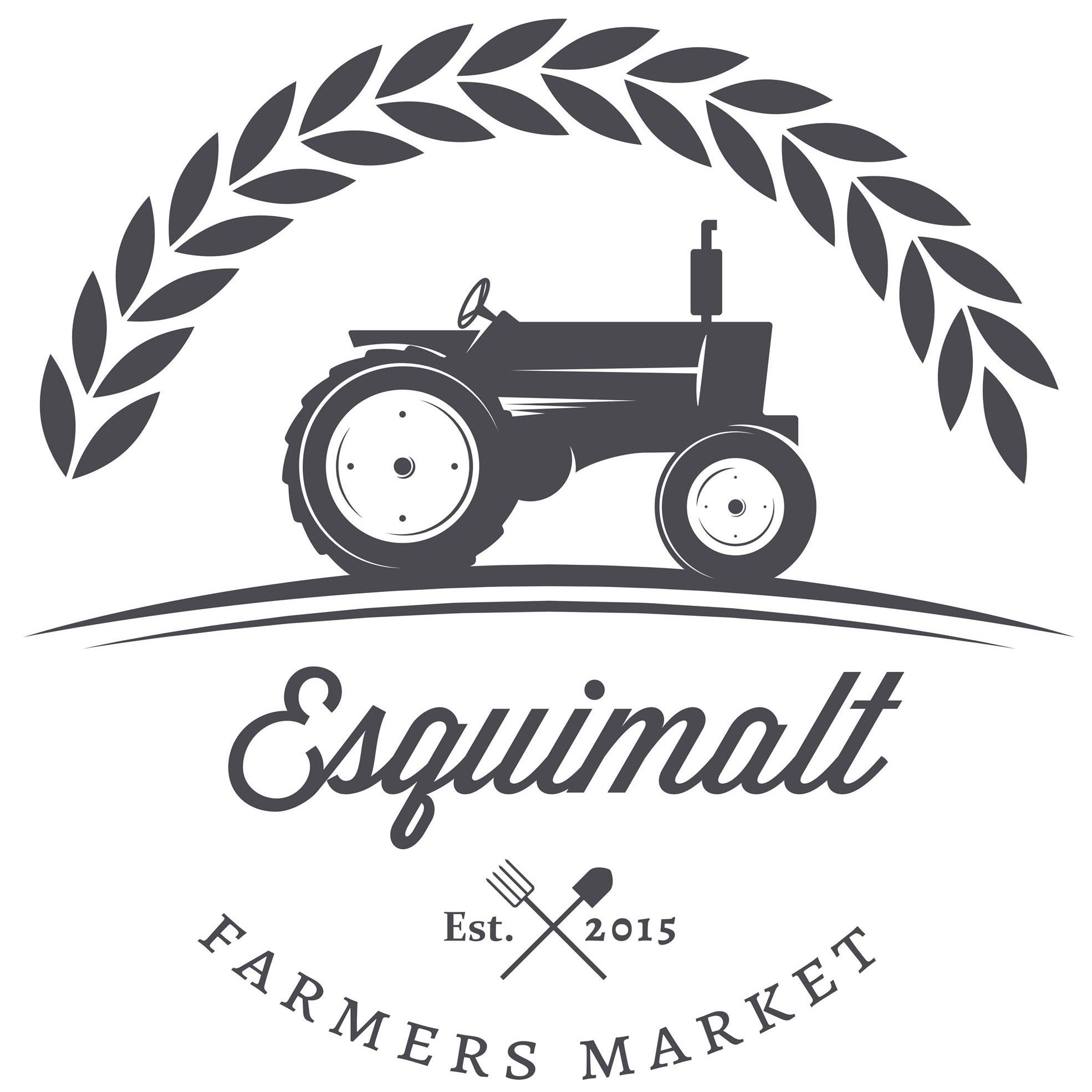 Bretzel Traditional German Bakery Proudly Participates At The Esquimalt Farmers Market — Logo Showing A Stylized Tractor With The Words “Esquimalt Farmers Market – Est. 2015,” Representing Our Local Market Partnership